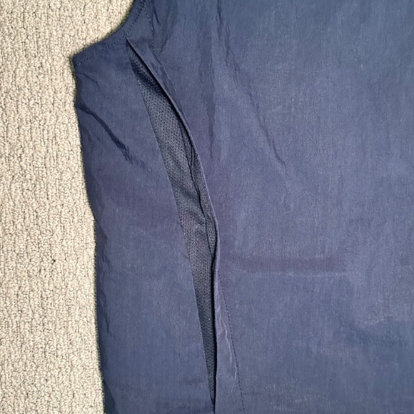 Han Kjobenhavn Navy Track Vest with Gold Tone Zipper and Logo Detail - Picture 10 of 10